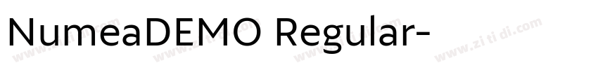 NumeaDEMO Regular字体转换 NumeaDEMO Regular字体转换